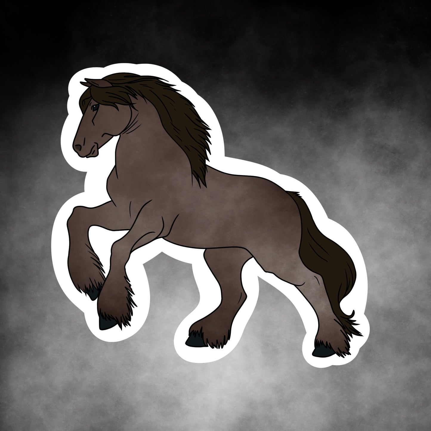 Bay Roan Horse